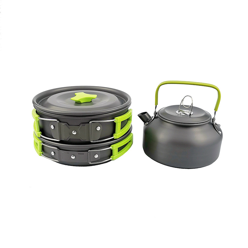 Goat Camping Outdoor Portable Teapot Cookware Lightweight Outdoor Cooking Set for Hiking Backpacking Cooking Picnic